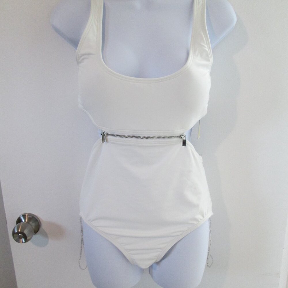 MICHAEL Michael Kors White Cutout Swimsuit - Picture 4 of 12